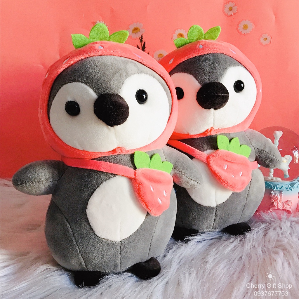 Gấu Bông Chim Cánh Cụt Siêu Đáng iu Ảnh Thật Shop Chụp 25cm Vải MinisoCực Xịn - Ảnh Thật Shop Chụp