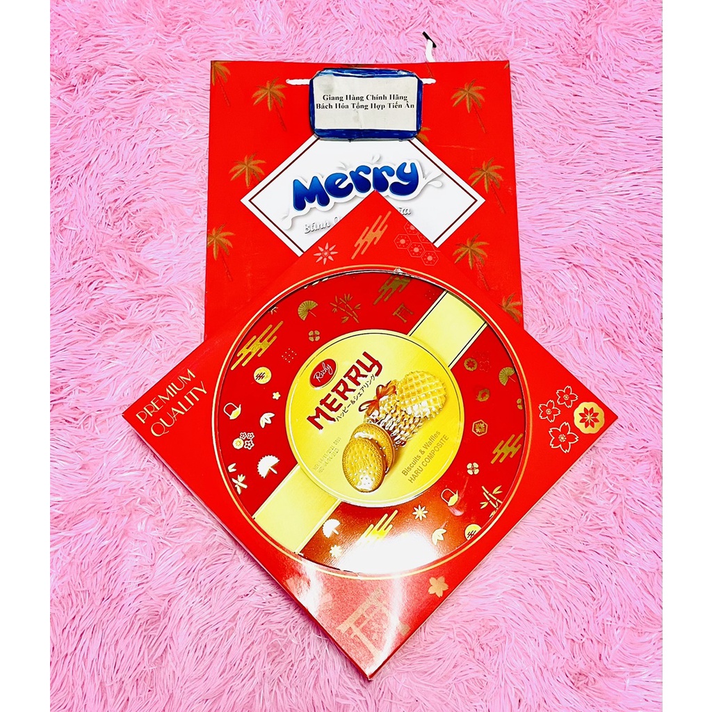 Bánh Thập Cẩm MERRY- HANA Richy Hộp thiết 333g có túi xách tết 2024