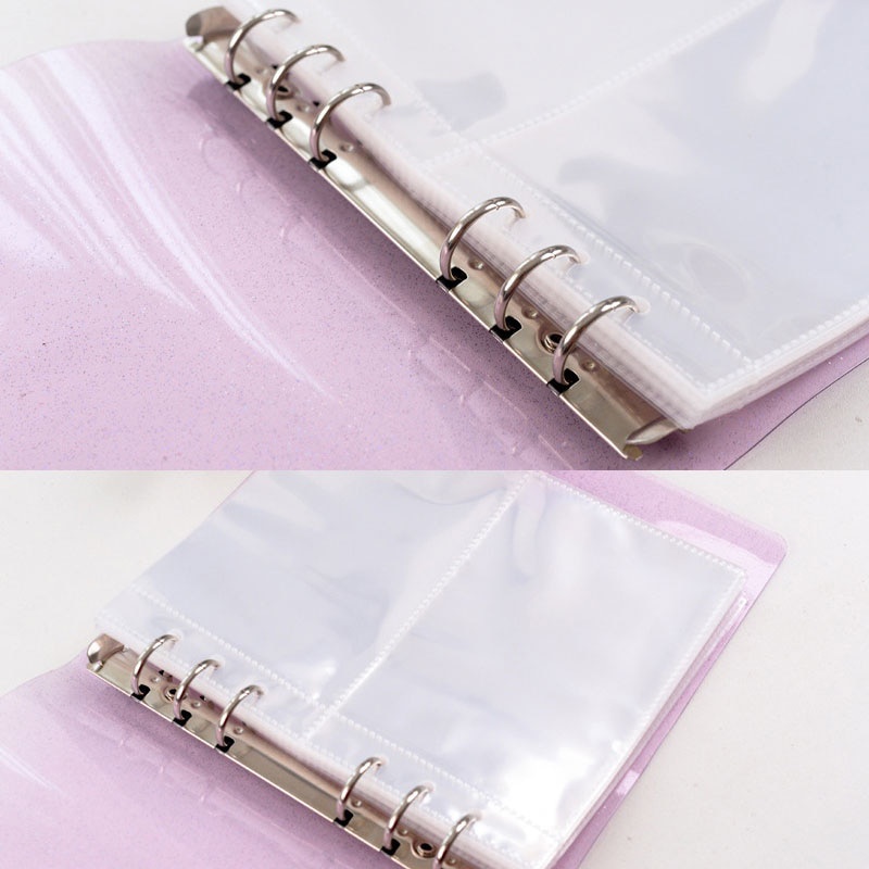 Album Đựng Ảnh 200 Ngăn Trong Suốt 3 inch Đính Kim Sa Dễ Thương