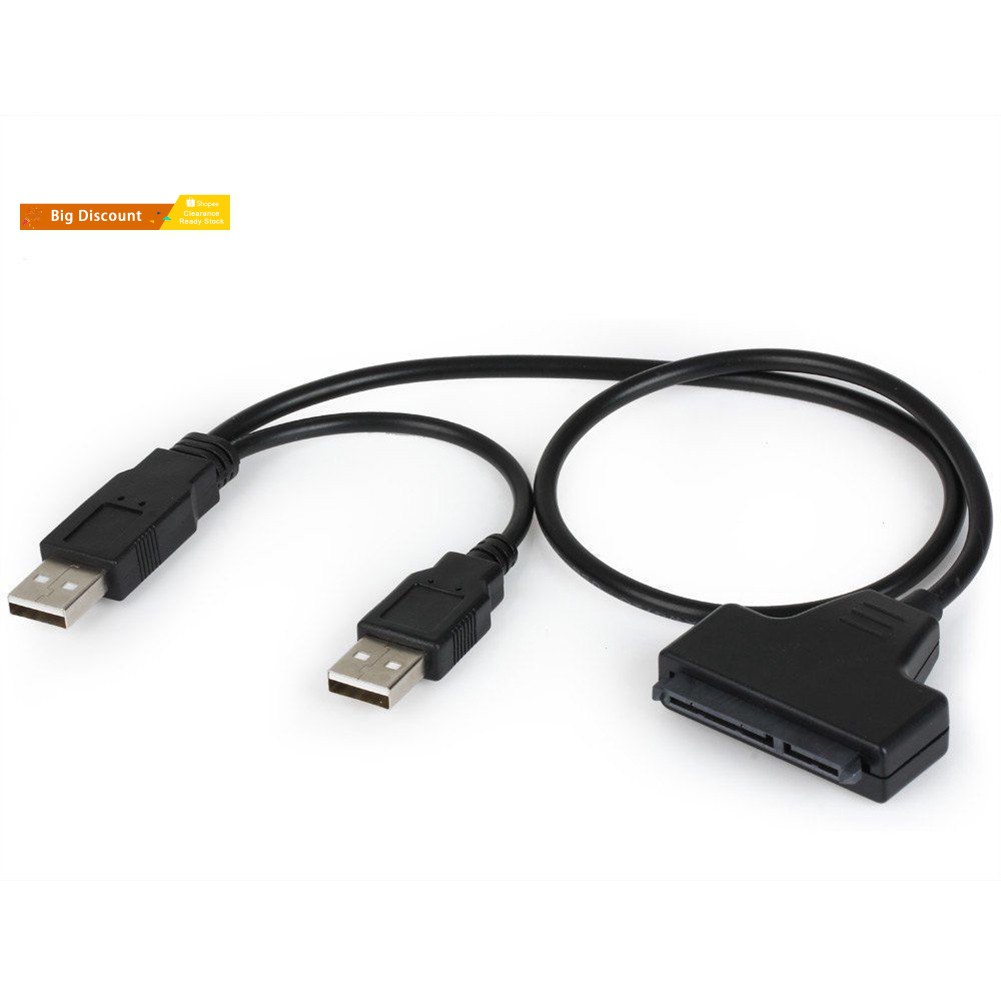 Cáp Chuyển Đổi Cổng Sata 7 + 15 Pin 22 Sang Usb 2.0 Cho Laptop 2.5 Hdd Laptop