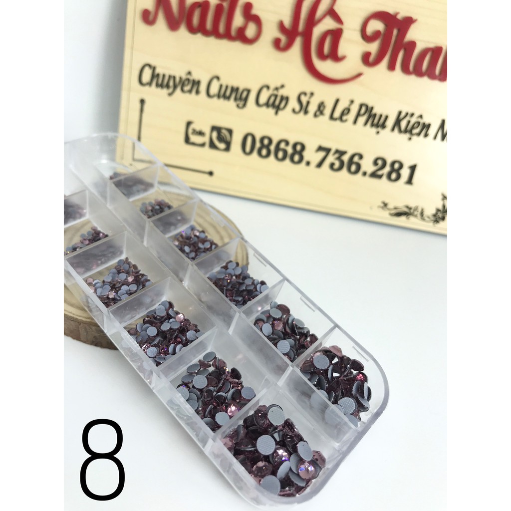 Đá Chân Keo Đính Móng Khay 1440 Viên -  8 Light Amethyst