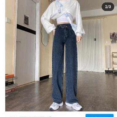 Quần jeans ống rộng