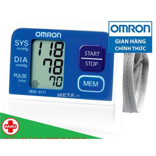 Máy đo huyết áp Omron HEM-6161 - HEM-6161-máy đo huyết áp cổ tay đời mới