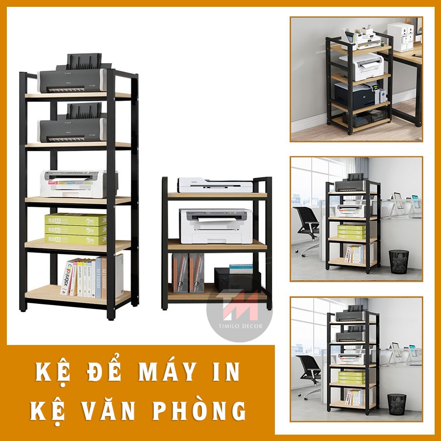 Kệ máy in để đồ văn phòng phẩm sắp xếp gọn gàng chuyên nghiệp, khung sắt sơn tĩnh điện chắc chắn bền đẹp, lắp ráp dễ
