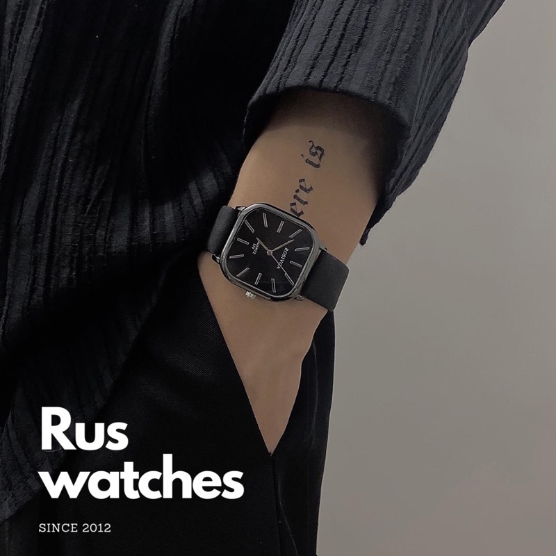 Đồng hồ nam nữ Rosivga dây da mặt la mã thời trang cá tính