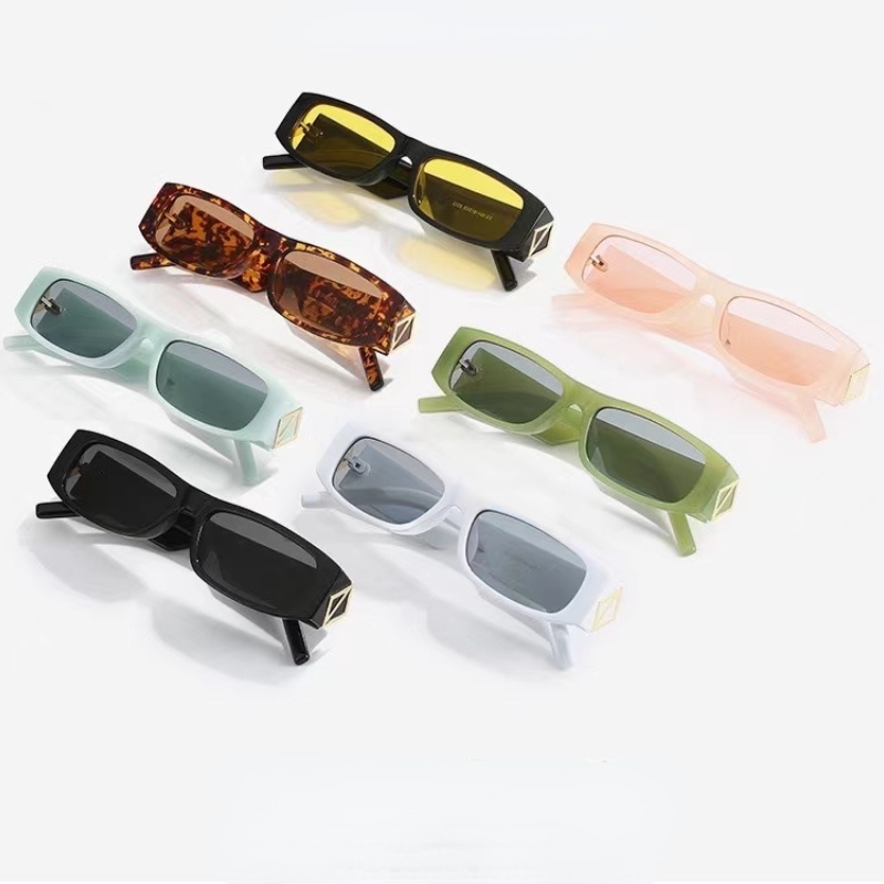 Kính Mát Gọng Vuông Nhỏ Phong Cách Âu Mỹ Cổ Điển Chống Tia UV Thời Trang Cho Nữ