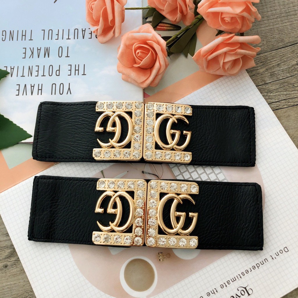 dây nịt eo belt mặc đầm g phối xoàn bàn 6cm hot hit