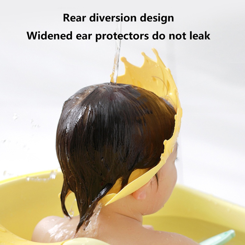 Mũ Chắn Nước Gội Đầu Đa Năng Bảo Vệ Tai Cho Bé
