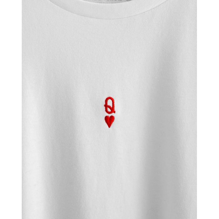 Áo thun thêu cotton unisex Q