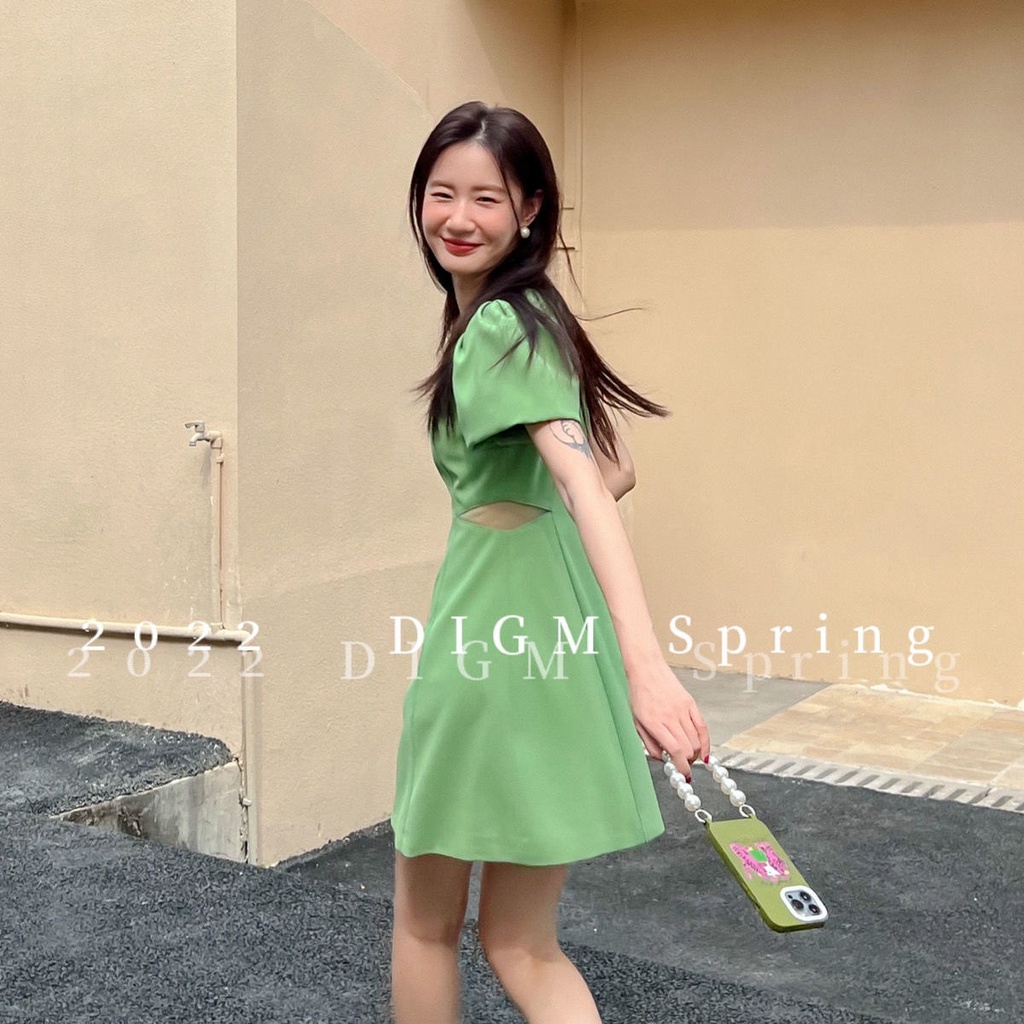 Đầm Chữ a Tay Ngắn Hở Eo Phong Cách Thời Trang Mùa Hè Mới  tao bao