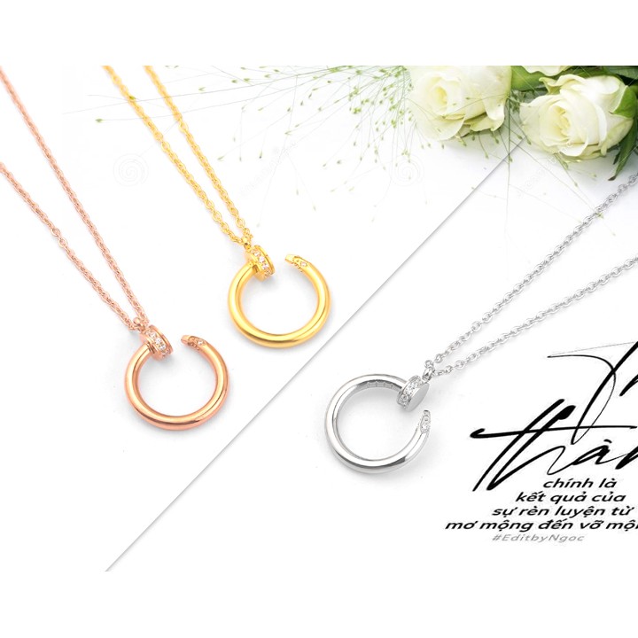 Dây chuyền nữ titan cao cấp hình cây đinh siêu đẹp, độc, lạ, bền màu, hợp thời trang, dễ phối đồ