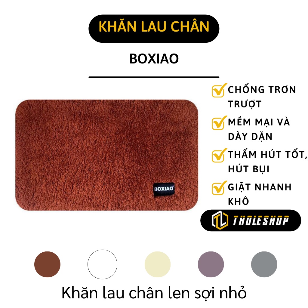 Thảm Lau Chân - Thảm Chùi Chân Len Sợi Nhỏ, Thấm Hút, Chống Trượt, Giặt Nhanh 5202