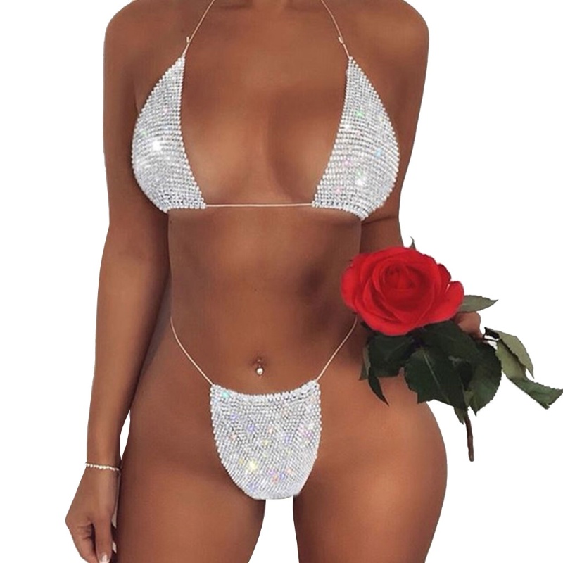 Xixi Bộ Bikini 2 Mảnh Đính Đá Lấp Lánh Gợi Cảm Cho Nữ | BigBuy360 - bigbuy360.vn