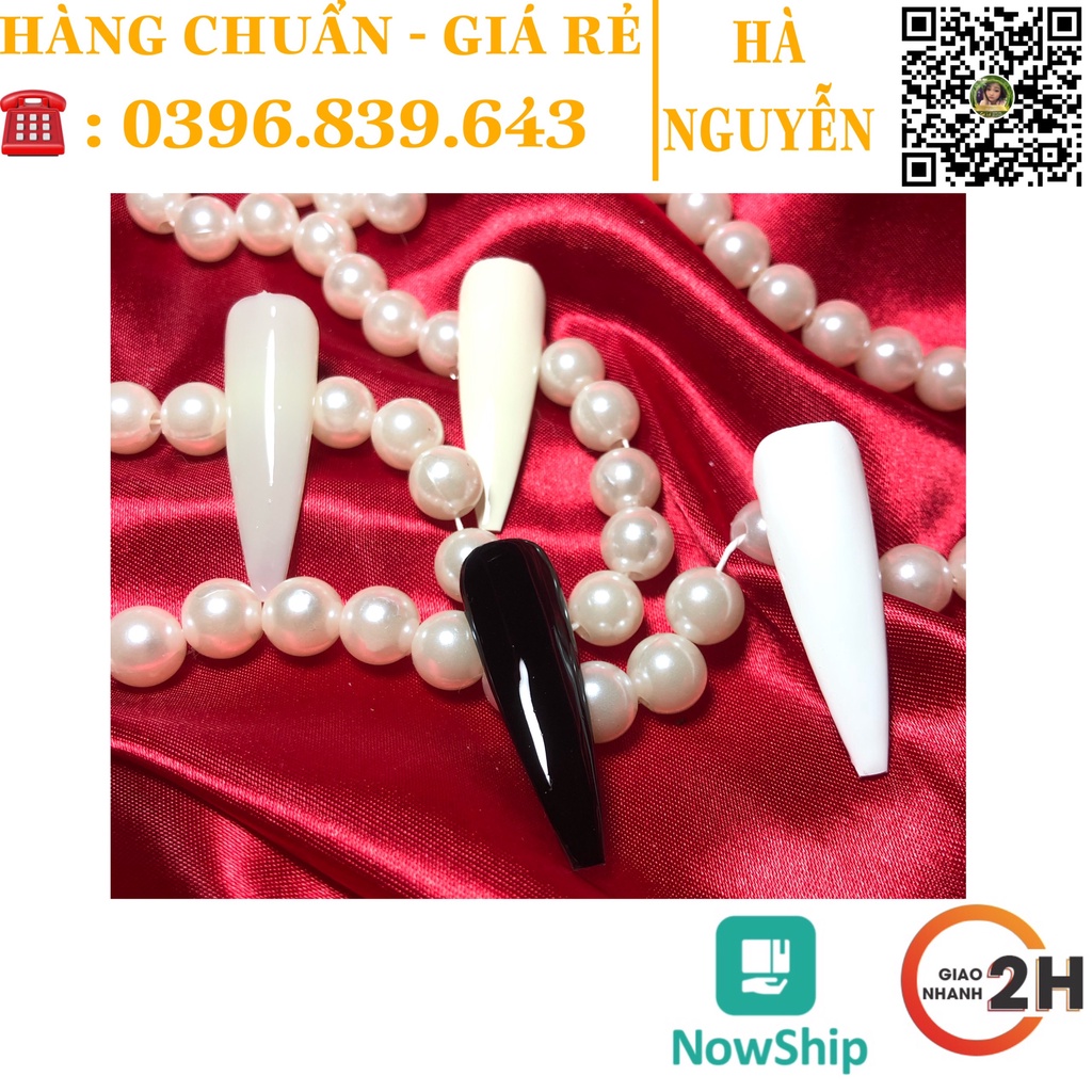 Sơn Gel B281 TRắng - Đen - Trắng đục - Trắng Sữa