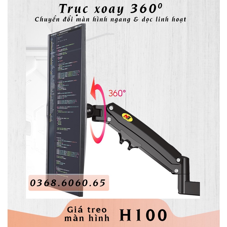 H100 #Giá Treo Màn hình #Tay treo #Giá đỡ màn hình/  –  #NB H100 #North Bayou H100
