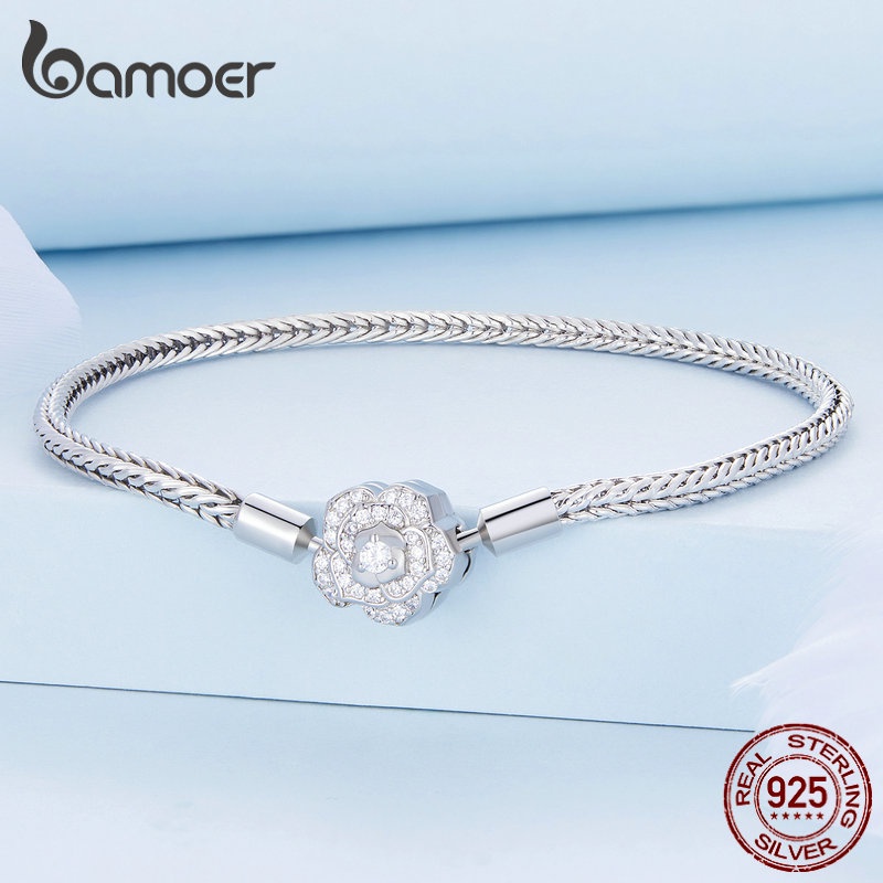 Vòng đeo tay Bamoer SCB201 bạc 925 cao cấp quý phái dành cho nữ