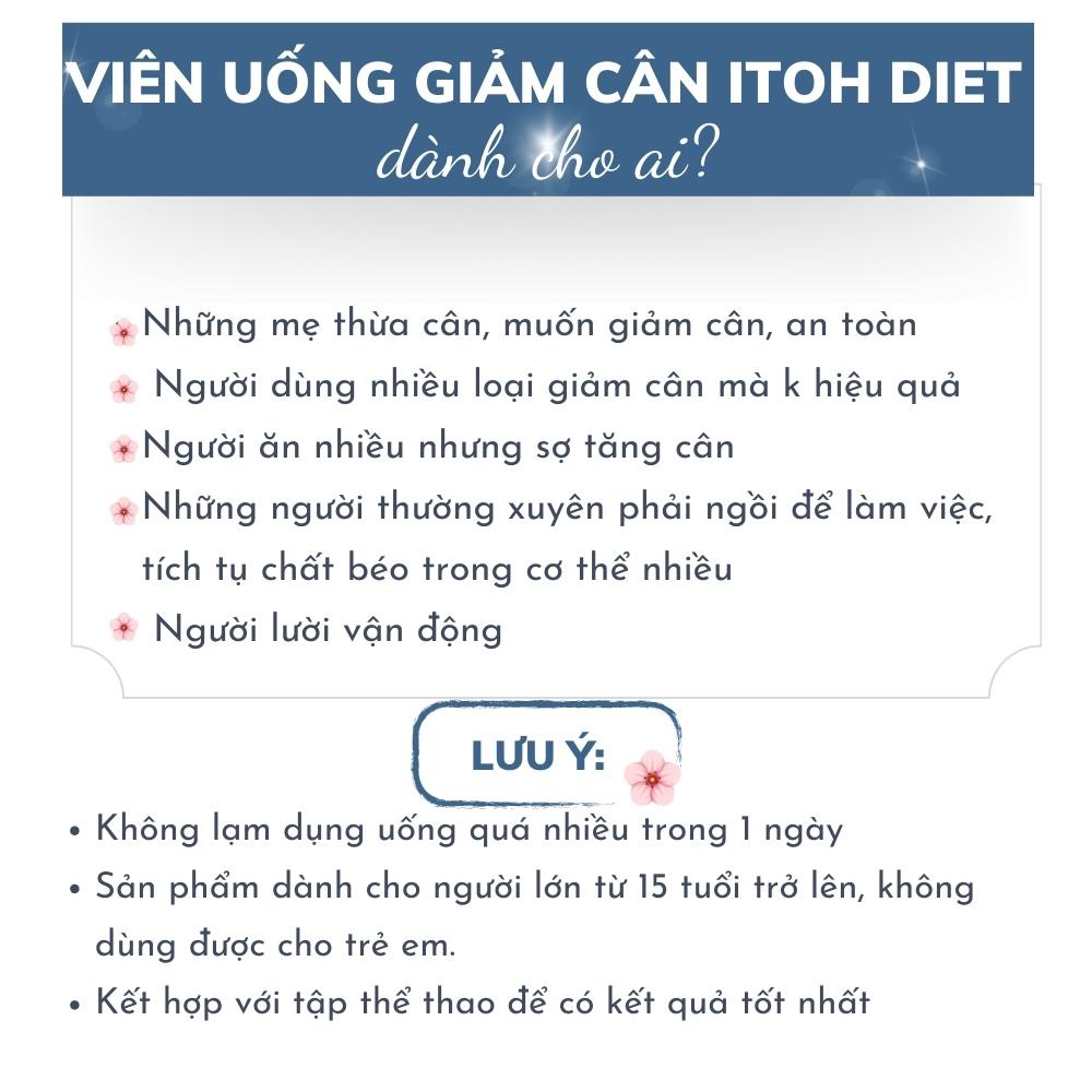 Viên uống giảm cân enzym Diet ITOH, giảm hấp thụ chất béo Nhật Bản 180 viên