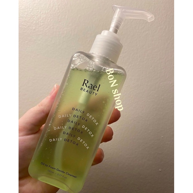 Rael daily detox oil to foam cleanser sữa rửa mặt