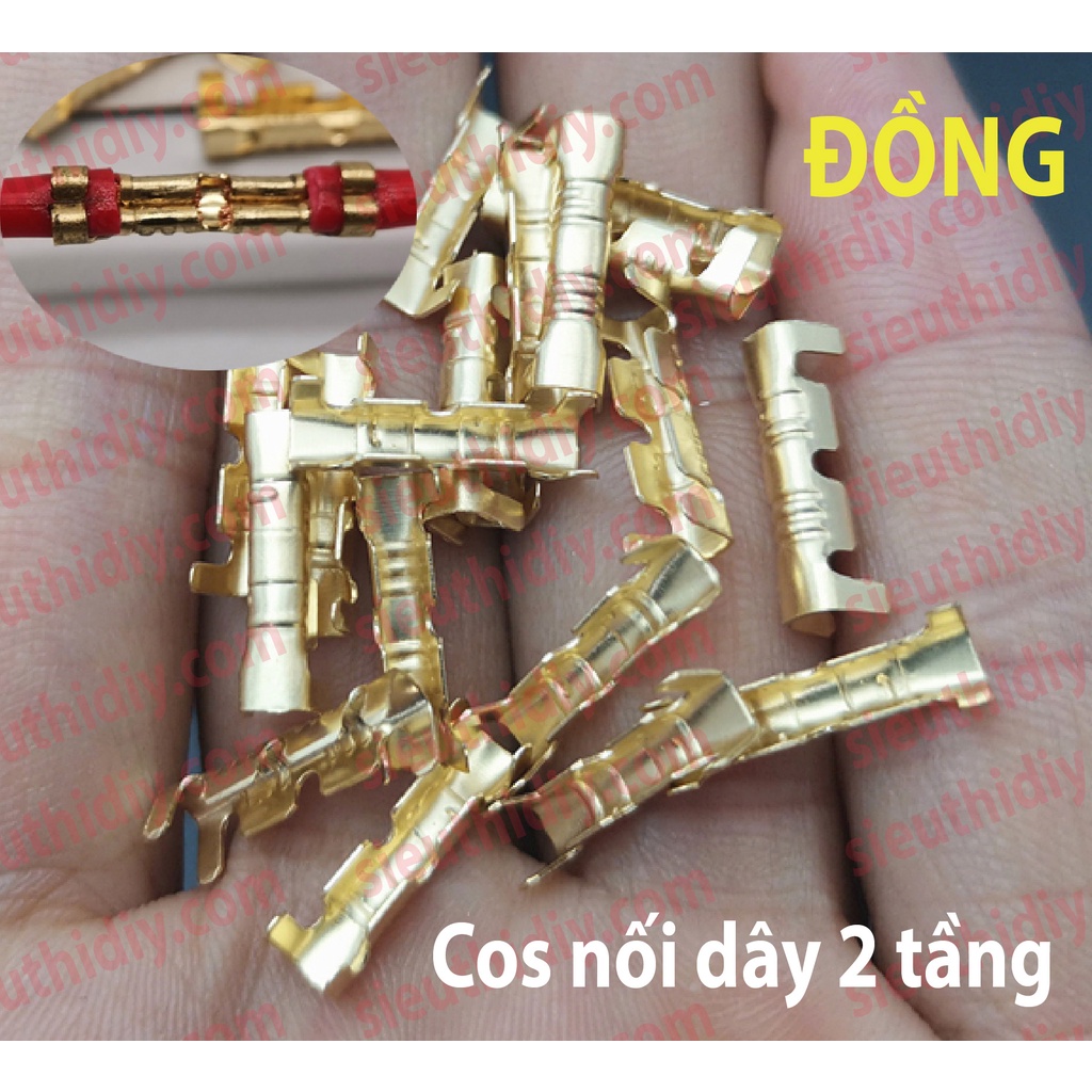 Cos nối dây 2 tầng, cốt Đồng 2 tầng dầy, nối dây chắc chắn