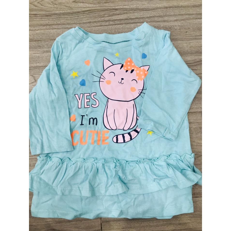 Áo dài tay bé gái form bèo dài cho bé từ 6 đến 18 kg