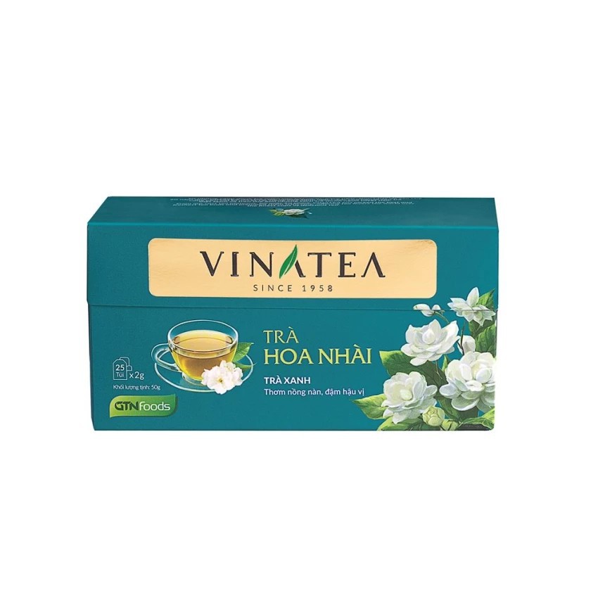 [ Đệ Nhất Trà Việt ] Trà Vinatea Hoa Nhài túi lọc 50g. Đại lý tại Hà Nội.