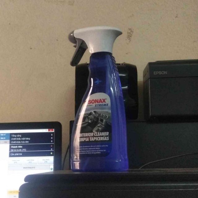Vệ sinh nội thất xe ô tô, khử mùi xe Sonax Xtreme interior cleaner 500 ml