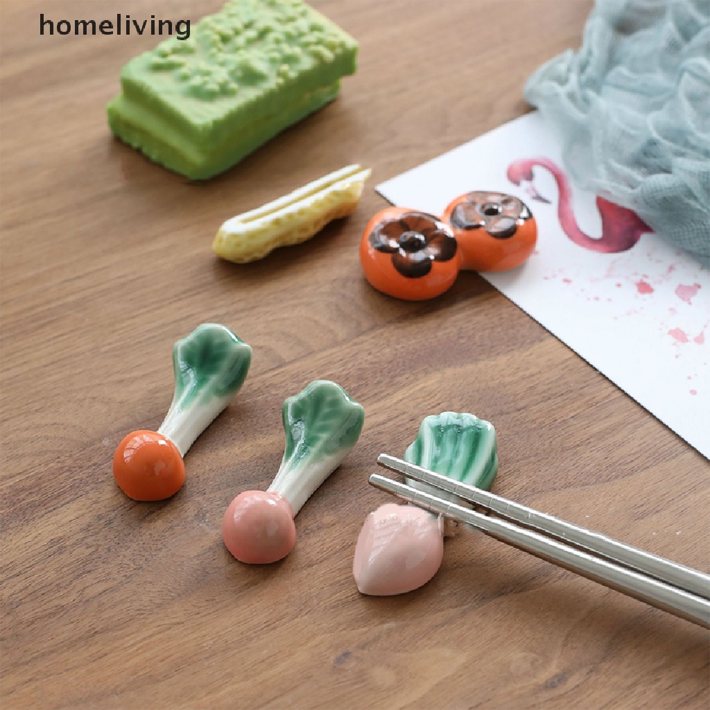 Giá Gác Đũa Bằng Sứ Hình Rau Củ Quả Dễ Thương