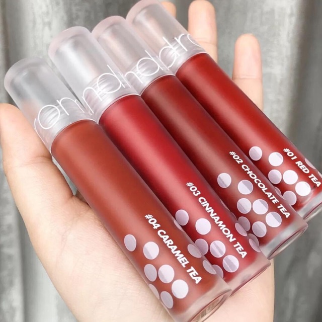 [HOT NEW 2020] Son Kem Lì Mịn Lấy Cảm Hứng Từ Trà Sữa - Romand Milk Tea Velvet Tint