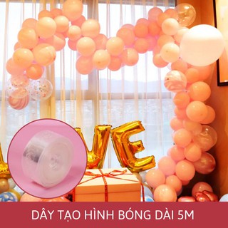 Dây kết nối bóng chất liệu nhựa trong dài 5m dùng để kết bóng