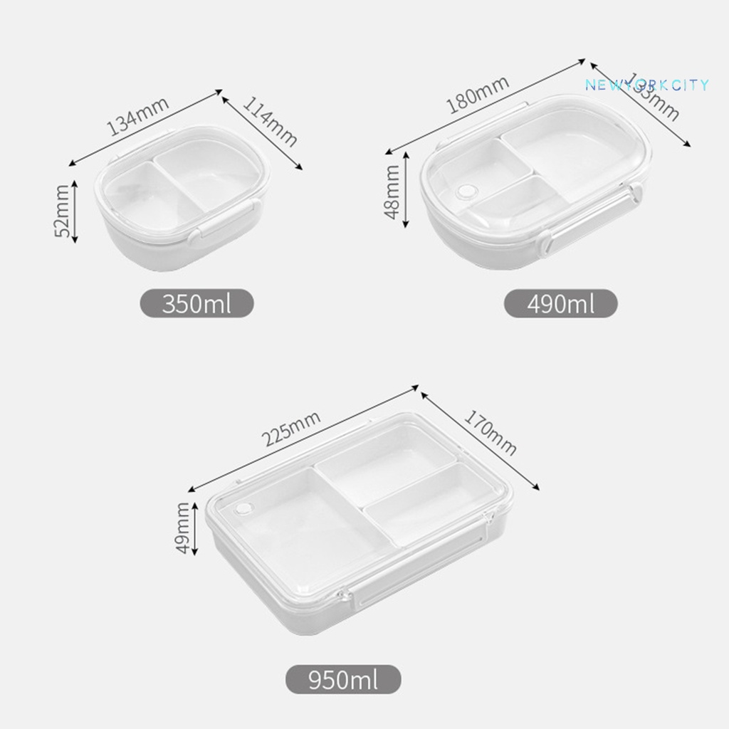 Hộp Đựng Thức Ăn Trưa Chống Rò Rỉ Bằng ABS Kèm Hộp Tháo Rời Được Dùng Cho Cắm Trại