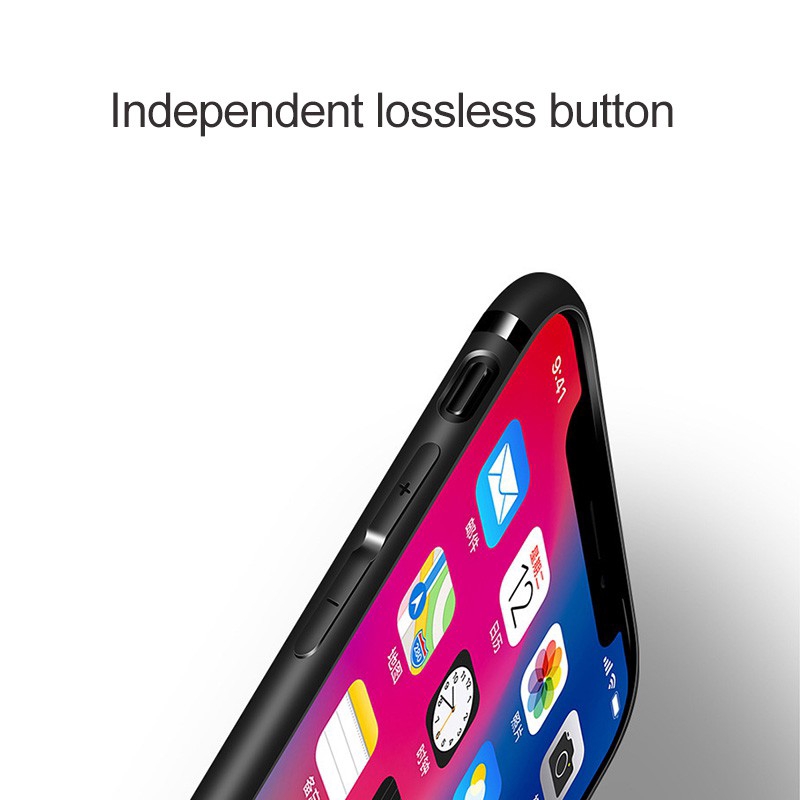 Ốp điện thoại màu đen mặt nhám đơn giản cho IPHONE 5S SE 6 6S 7 8 PLUS X XR XS MAX