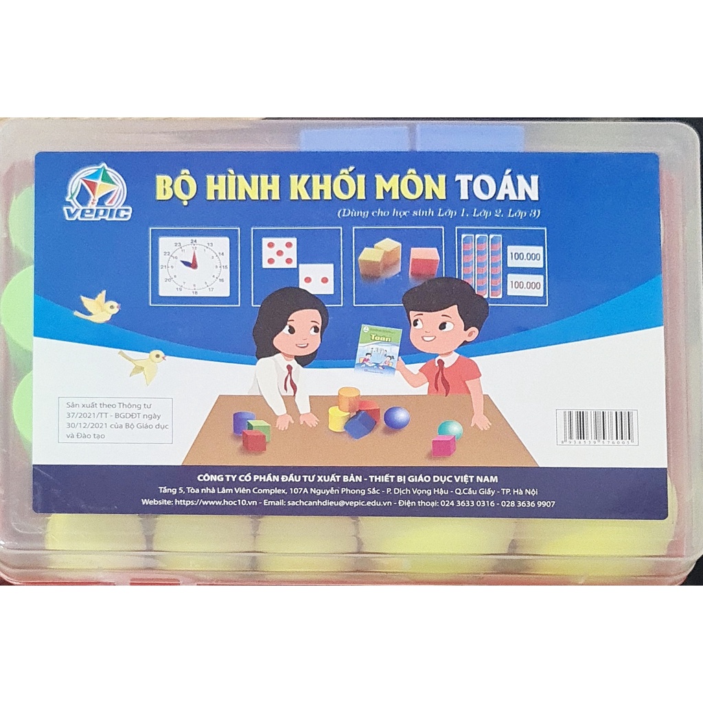 Sách - Bộ đồ dùng thực hành học toán lớp 3 + bộ hình khối toán lớp 3 ( Cánh diều )