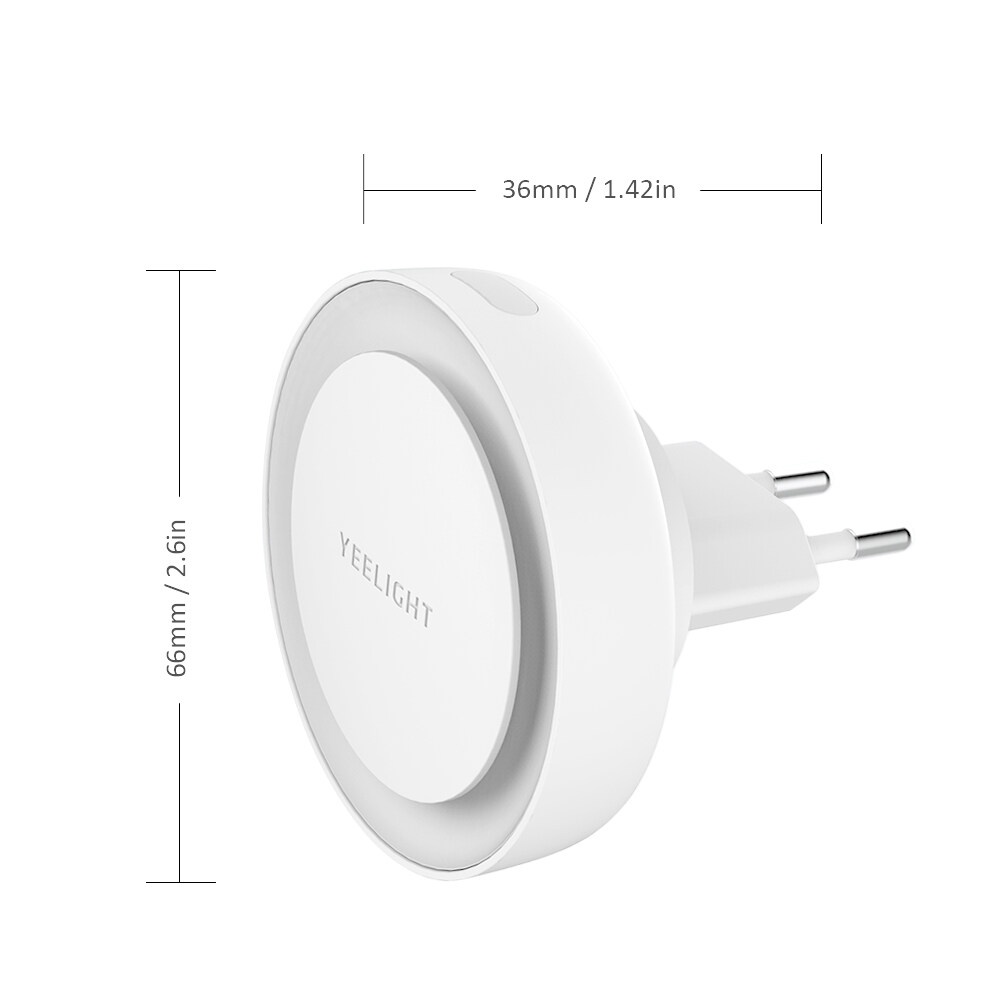 Đèn ngủ cảm biến ánh sáng Yeelight YLYD11YL, dạng phích cắm phù hợp phòng ngủ, bếp, cầu thang, treo tường, phòng tắm