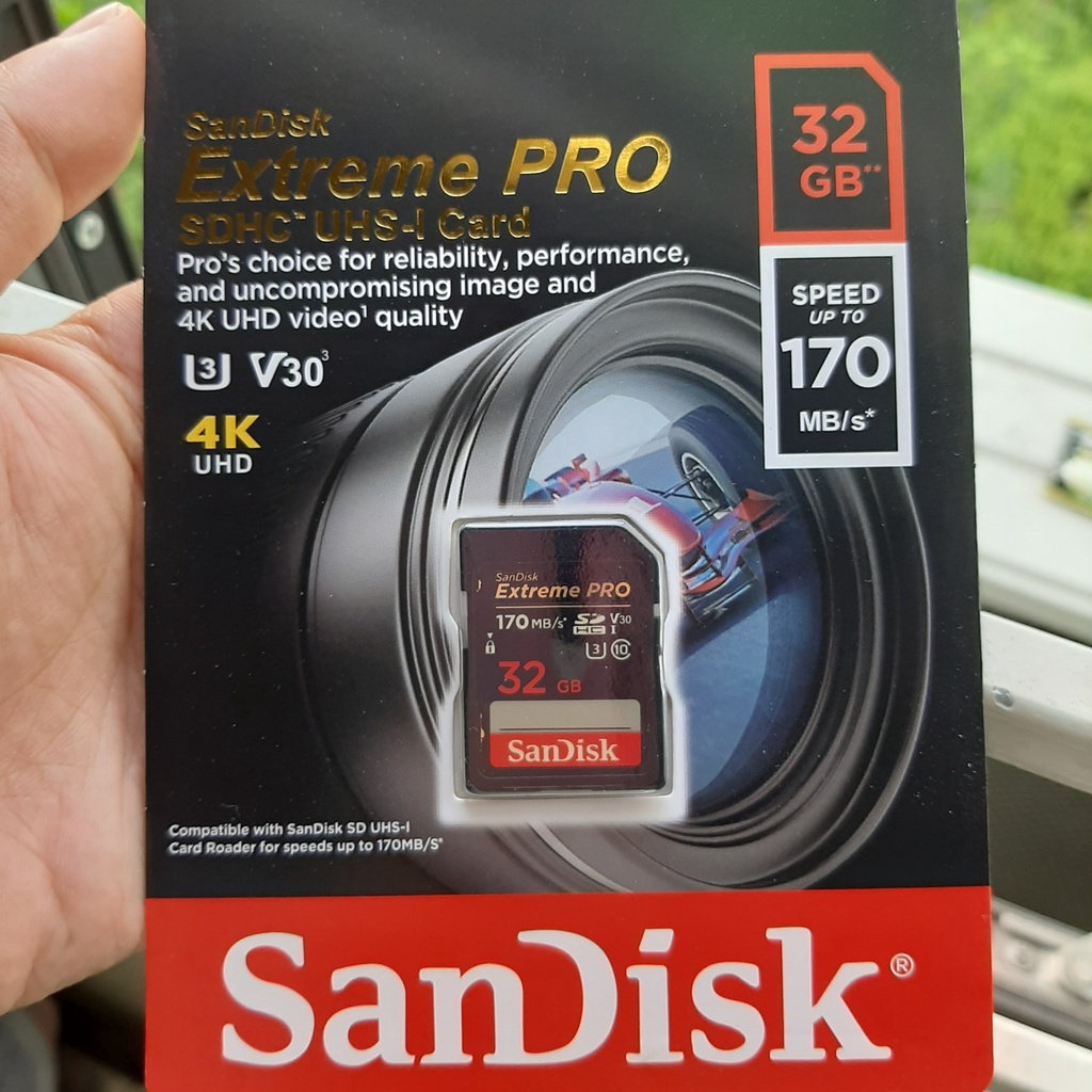 Thẻ nhớ SD Extreme Pro Sandisk 128GB 64GB 32GB 16GB  upto 170MB/s