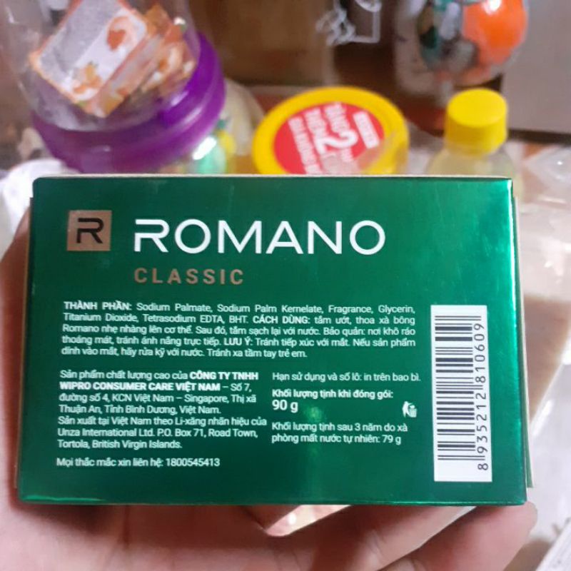 Xà bông thơm sạch sảng khoái cho nam Romano