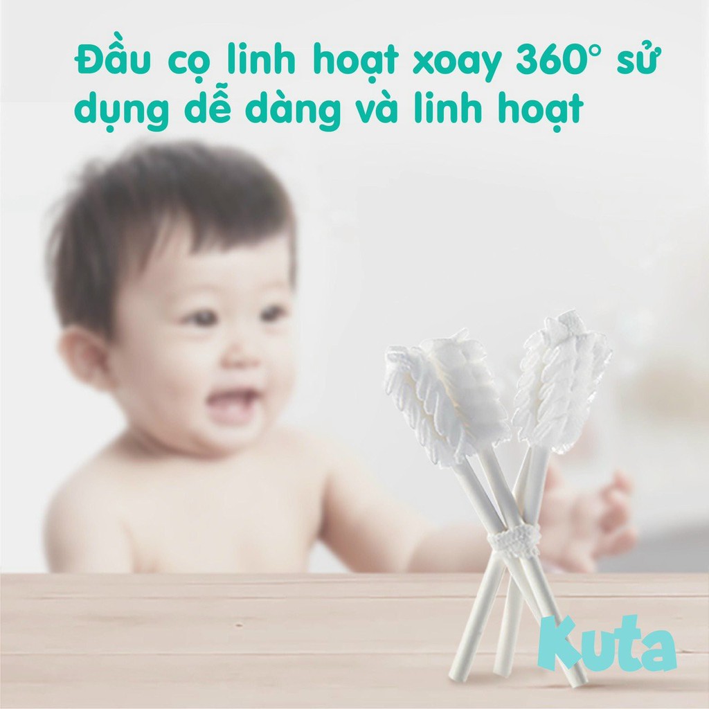 Rơ Lưỡi Cho Trẻ Sơ Sinh Kuta, Miệng Sạch Bé Bú Khỏe Ăn Ngon