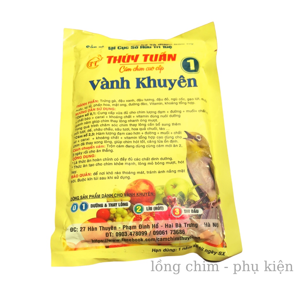 Cám chim khuyên Thúy Tuấn số 1 cao cấp 200gram - Cám chim Khuyên cao cấp số 1 giá rẻ chất lượng