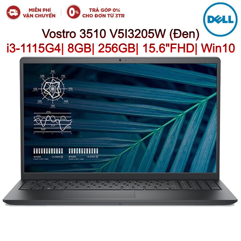 Laptop DELL Vostro 3510 V5I3205W i3-1115G4| 8GB| 256GB| 15.6"FHD| OB| Win10
