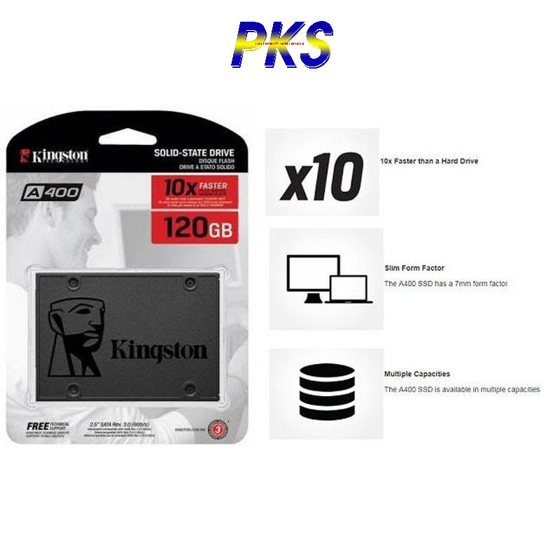 SSD Kingston 120G A400 Chính Hãng Vĩnh Xuân SPC Phân Phối
