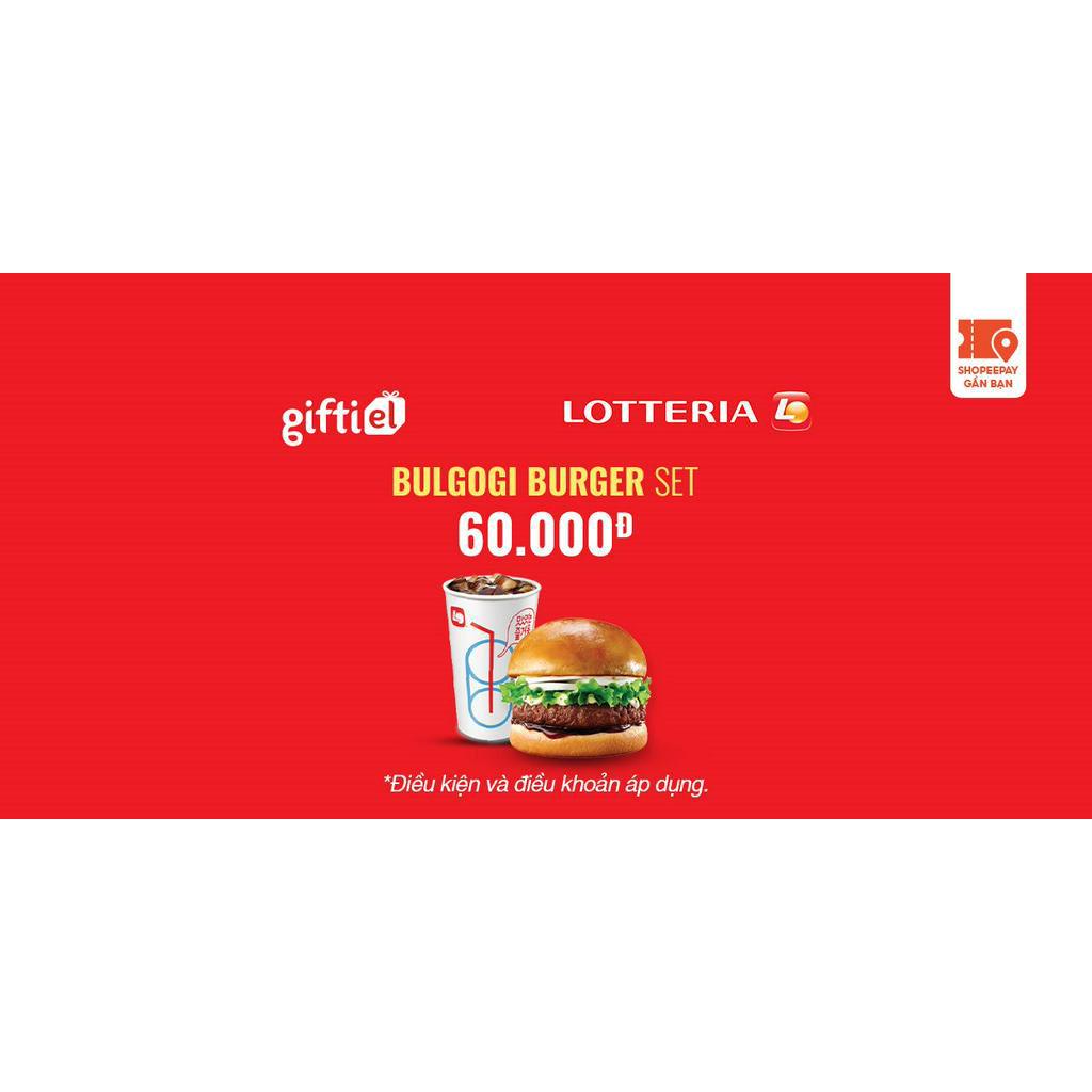 E-Voucher Lotteria Bulgogi Burger Set