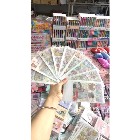 Sticker 4 tấm nhũ