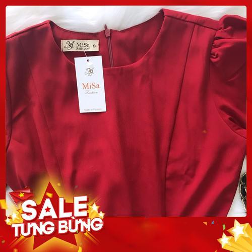 Đầm Xòe Đỏ Misa Fashion Siêu Sang, Vải Đẹp, Giá Rẻ - MS383 - Hàng nhập khẩu