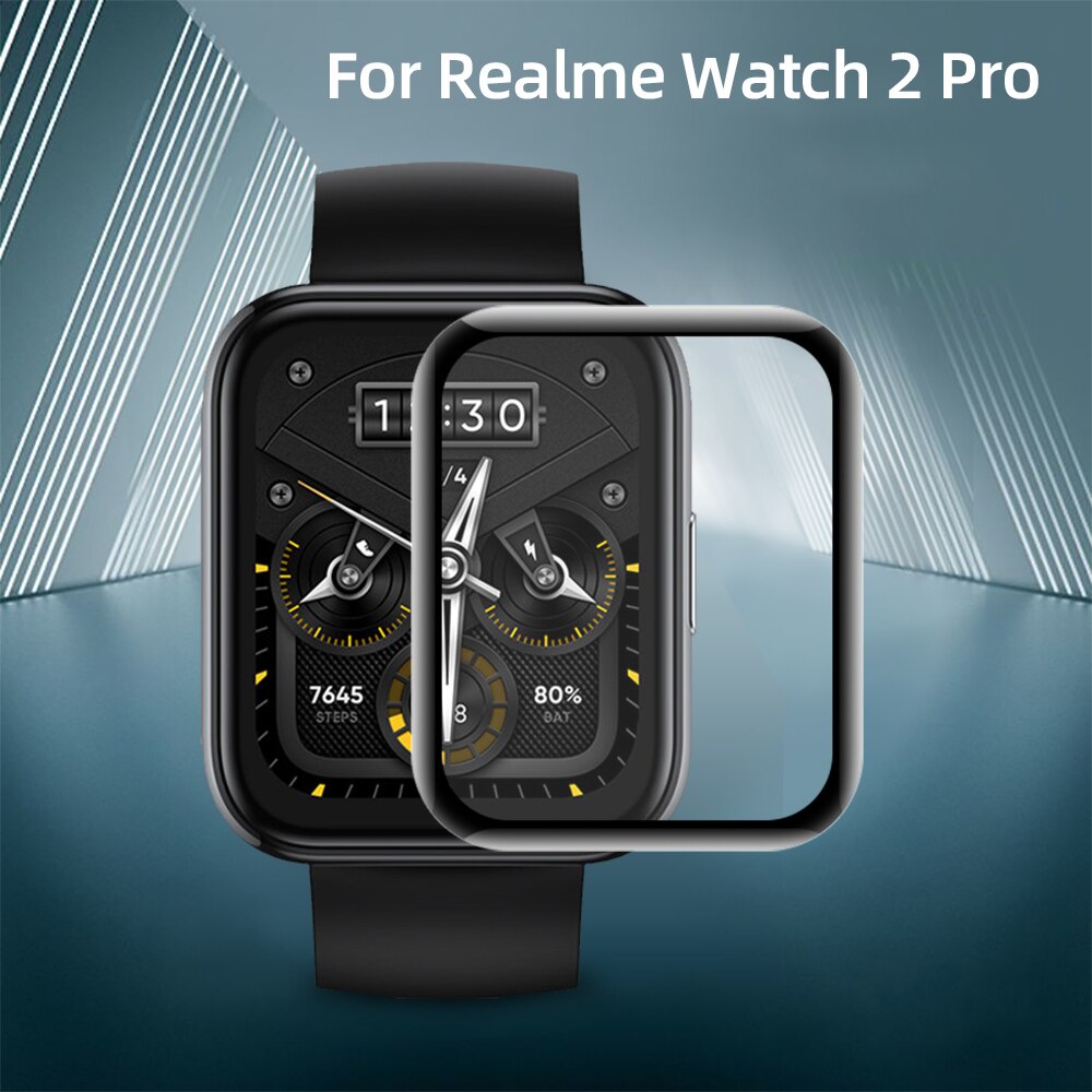 Ốp Bảo Vệ Mặt Đồng Hồ Bằng Sợi Carbon 3D Mềm Cho Realme Watch 3 / 3 Pro / 2 / 2 Pro