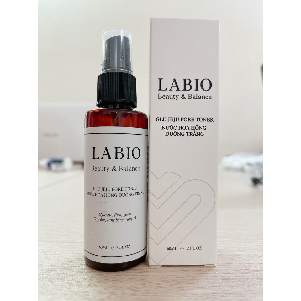 Toner LABIO Tinh Chất Hoa Hồng Địa Trung Hải 60ml - Se Khít Lỗ Chân Lông, Tăng Cường Hoạt Hóa Da Mặt