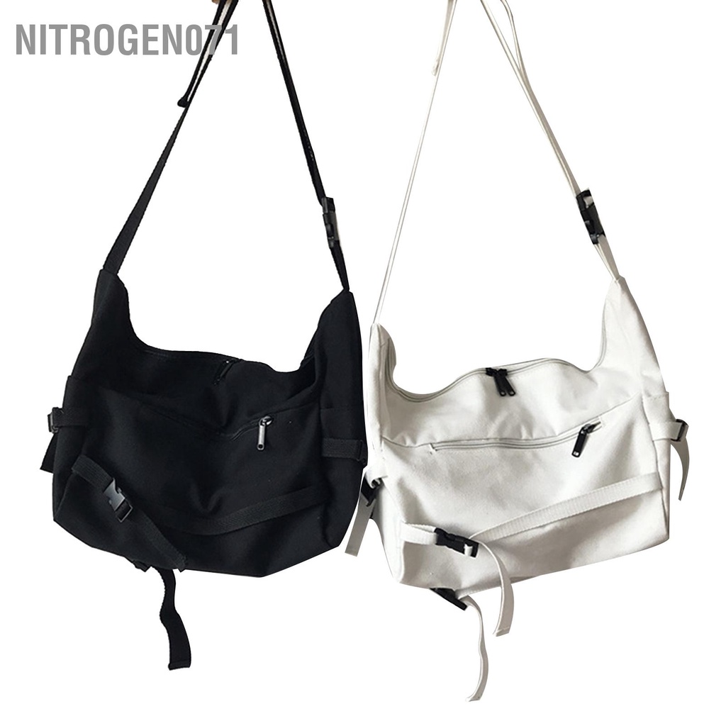 Nitrogen071 Túi đeo vai đơn dành cho phụ nữ vải canvas thời trang mua sắm ngoài trời