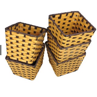 Giỏ giả mây cắm hoa