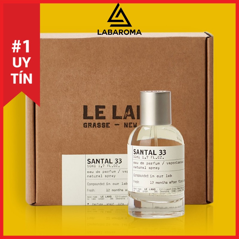 Tinh dầu nước hoa Le Labo Santal 33 nam nữ, lưu hương thơm lâu, treo xe hơi, làm dầu thơm, xông phòng 10ml nhập khẩu Anh