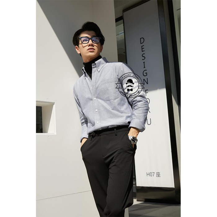 Sơ mi Thom Browne Ghi 4 Vạch