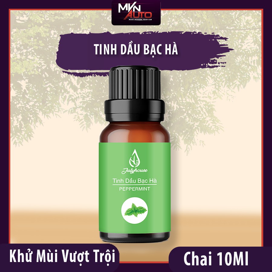 Tinh Dầu Thiên Nhiên Khử Mùi, Đuổi Muỗi, Tinh Dầu Cam Ngọt, Sả Chanh, Bạc Hà 10Ml Julyhouse – Mvn Auto