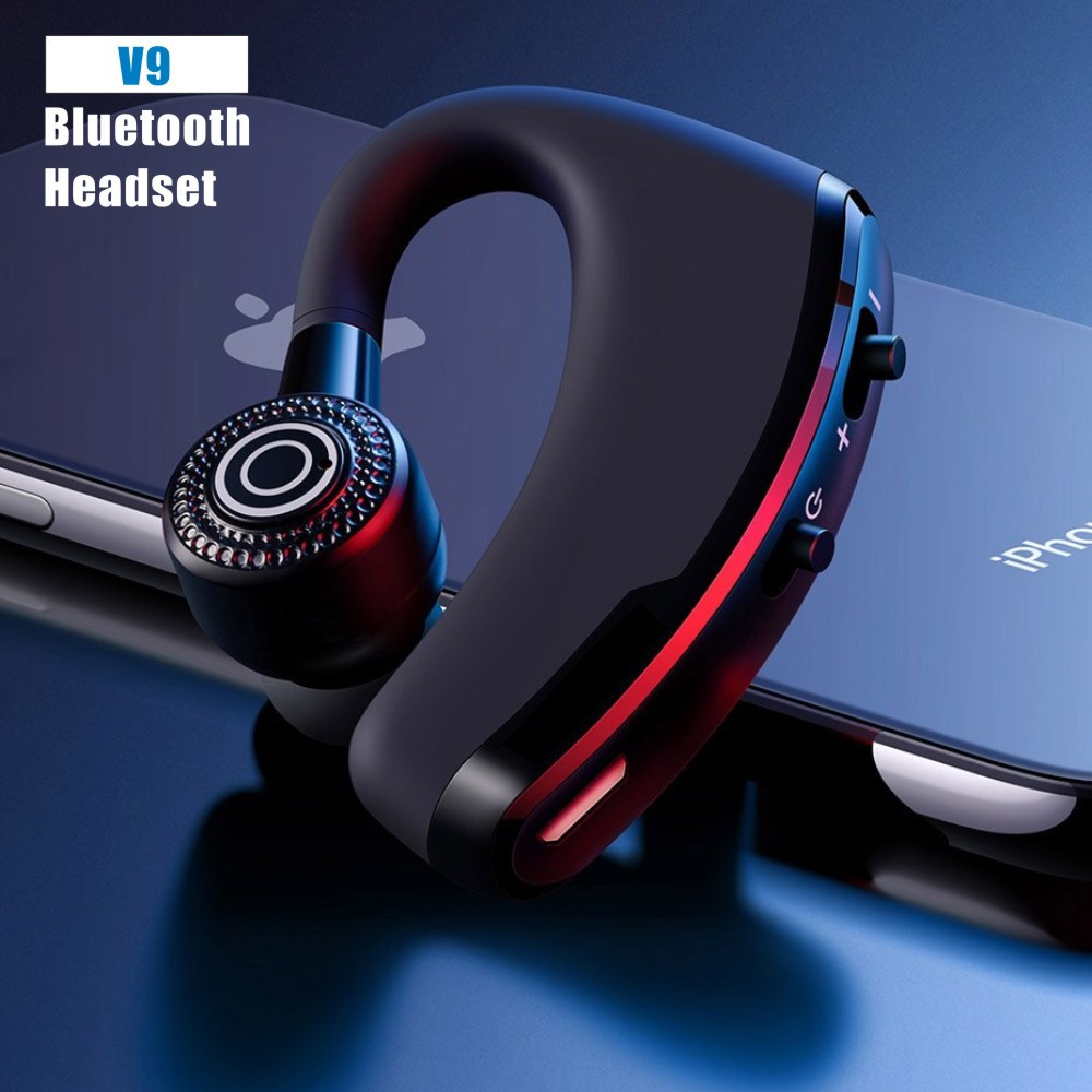 Tai Nghe Bluetooth V9 Móc Tai Tích Hợp Micro Chất Lượng Cao